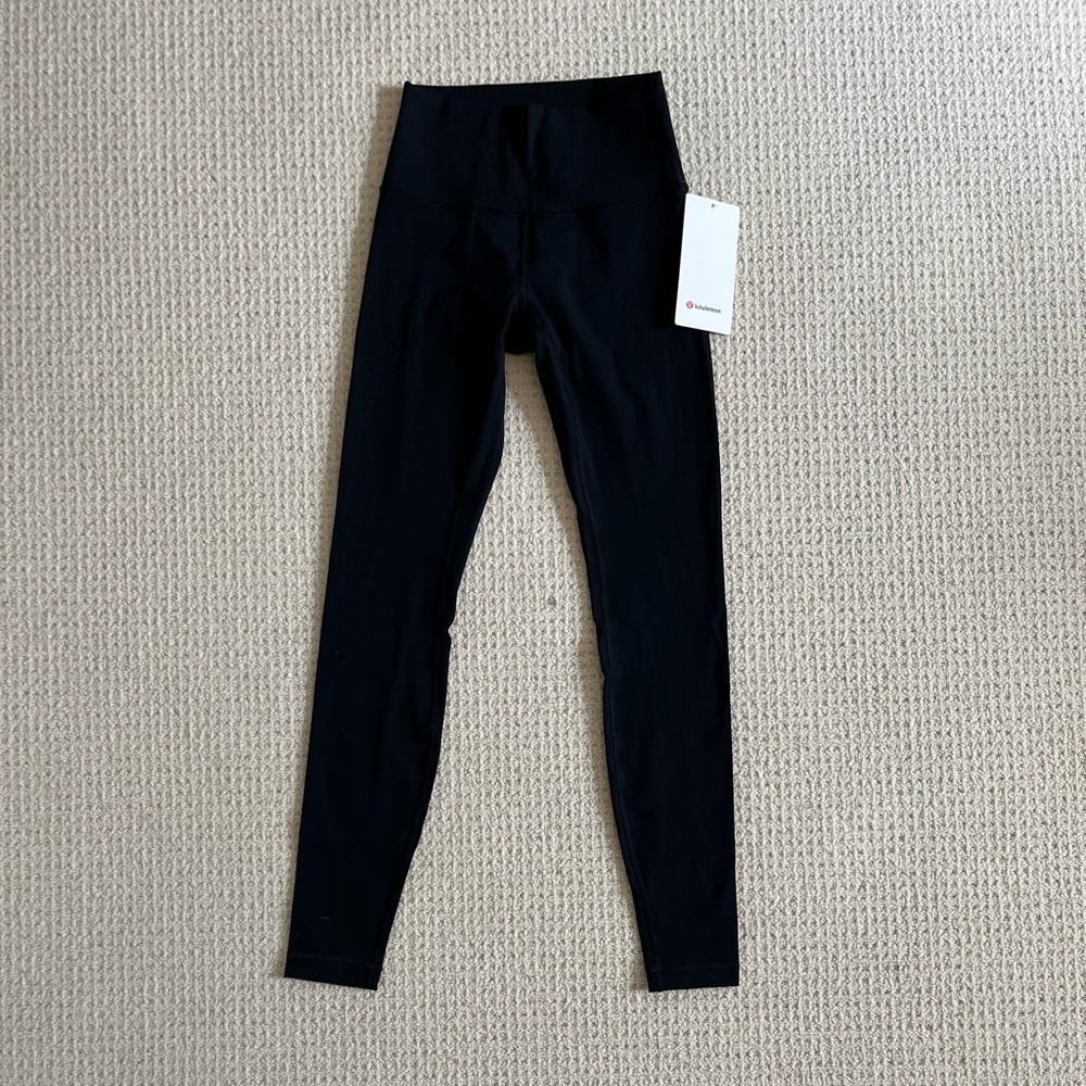Lululemon Wunder Under leggings. Black. Size 4. 28” length.